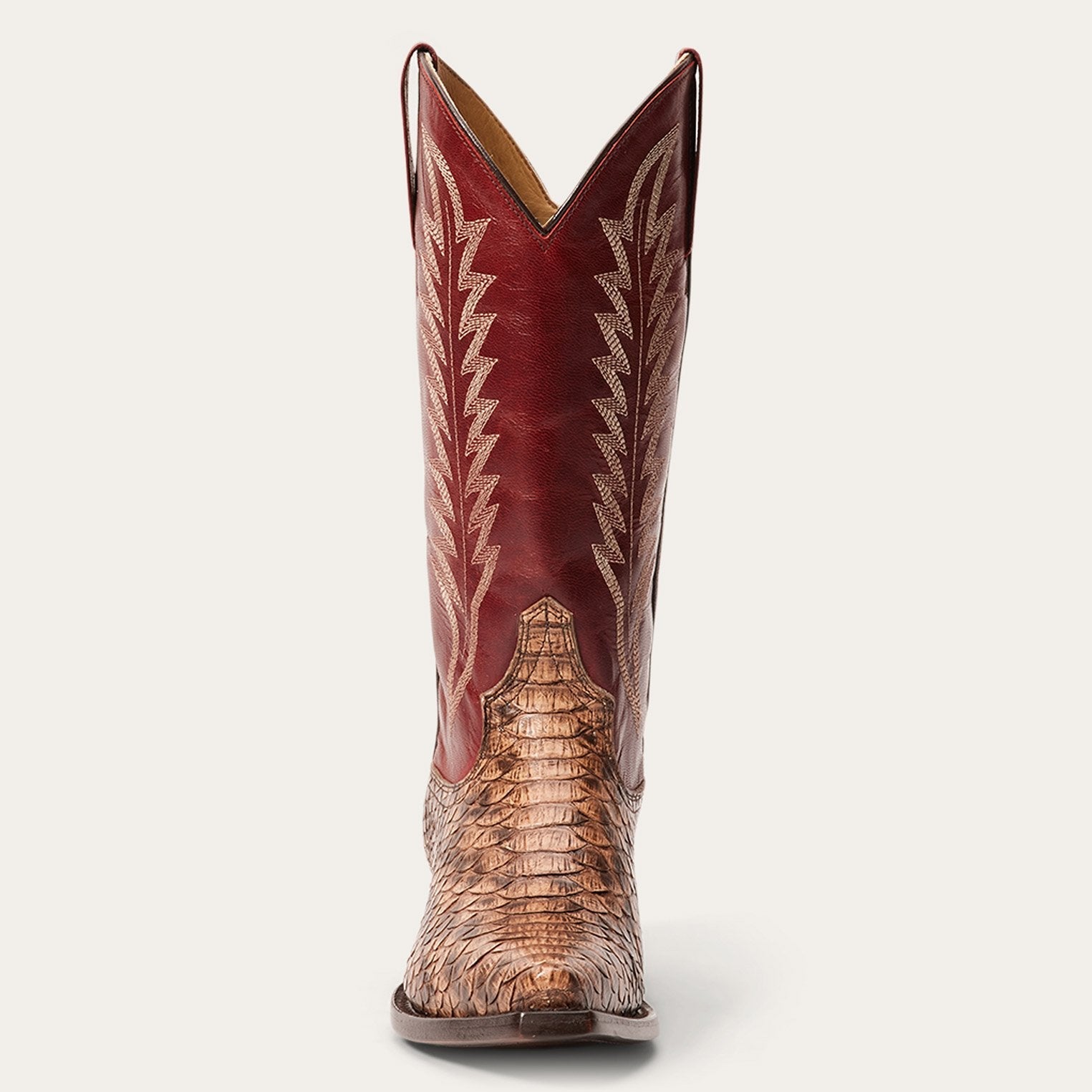 Ember Python Snip Toe Boot Red