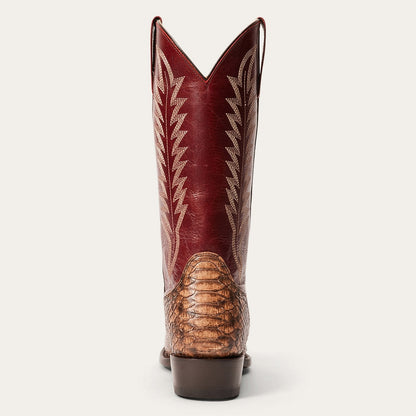 Ember Python Snip Toe Boot Red