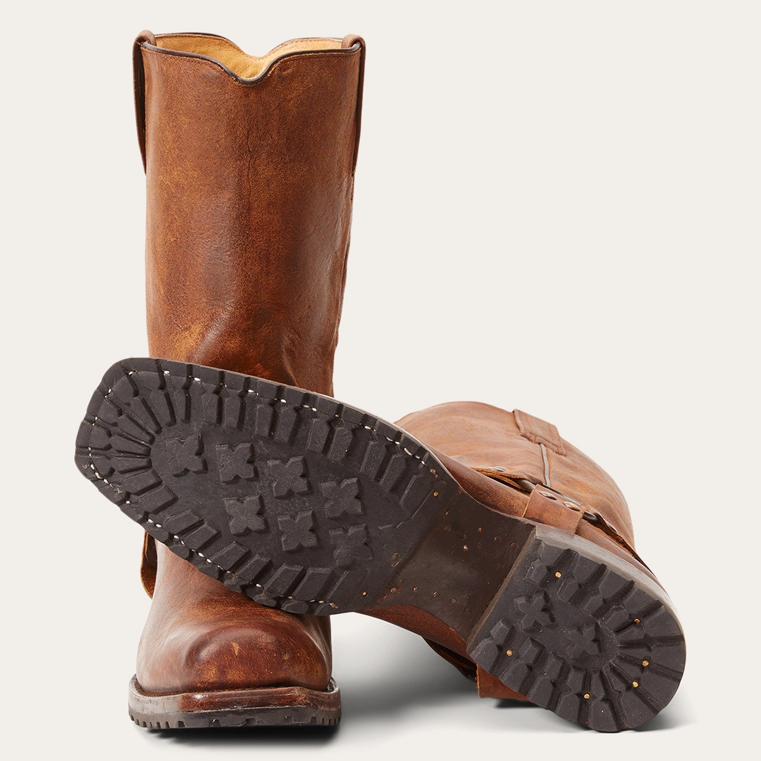 Heritage Harness Boots Oiled Brown
