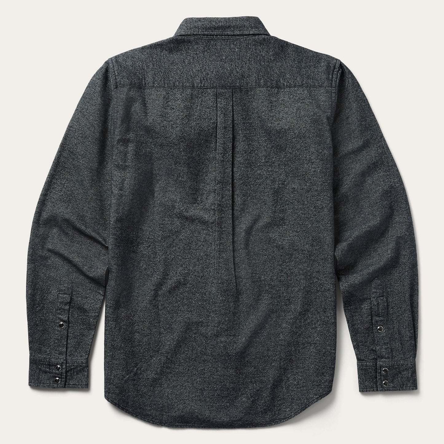 Brushed Twill Western Shirt Black