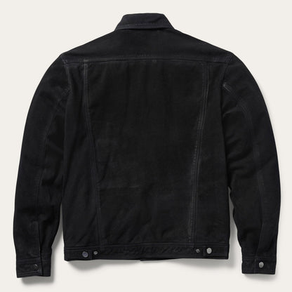 Leather Jean Jacket Black