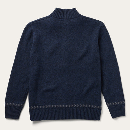 Navy Aztec Cardigan Blue