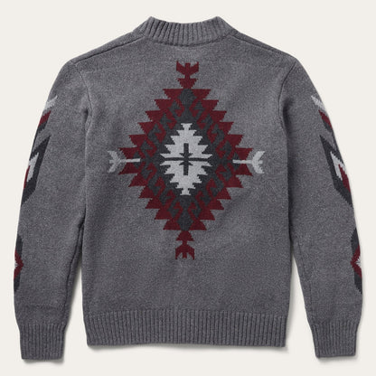 Grey Aztec Cardigan Grey