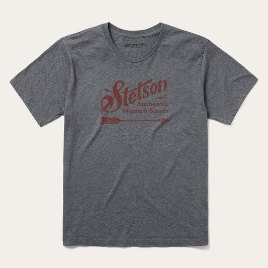 Vintage Arrow Graphic Tee Grey