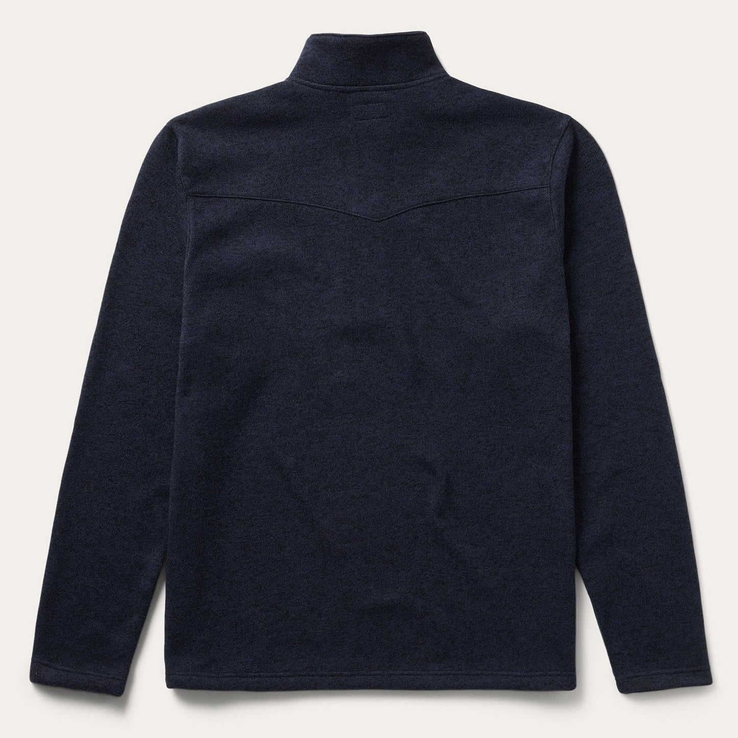 Button-Front Blue Pullover Knit Sweater Blue