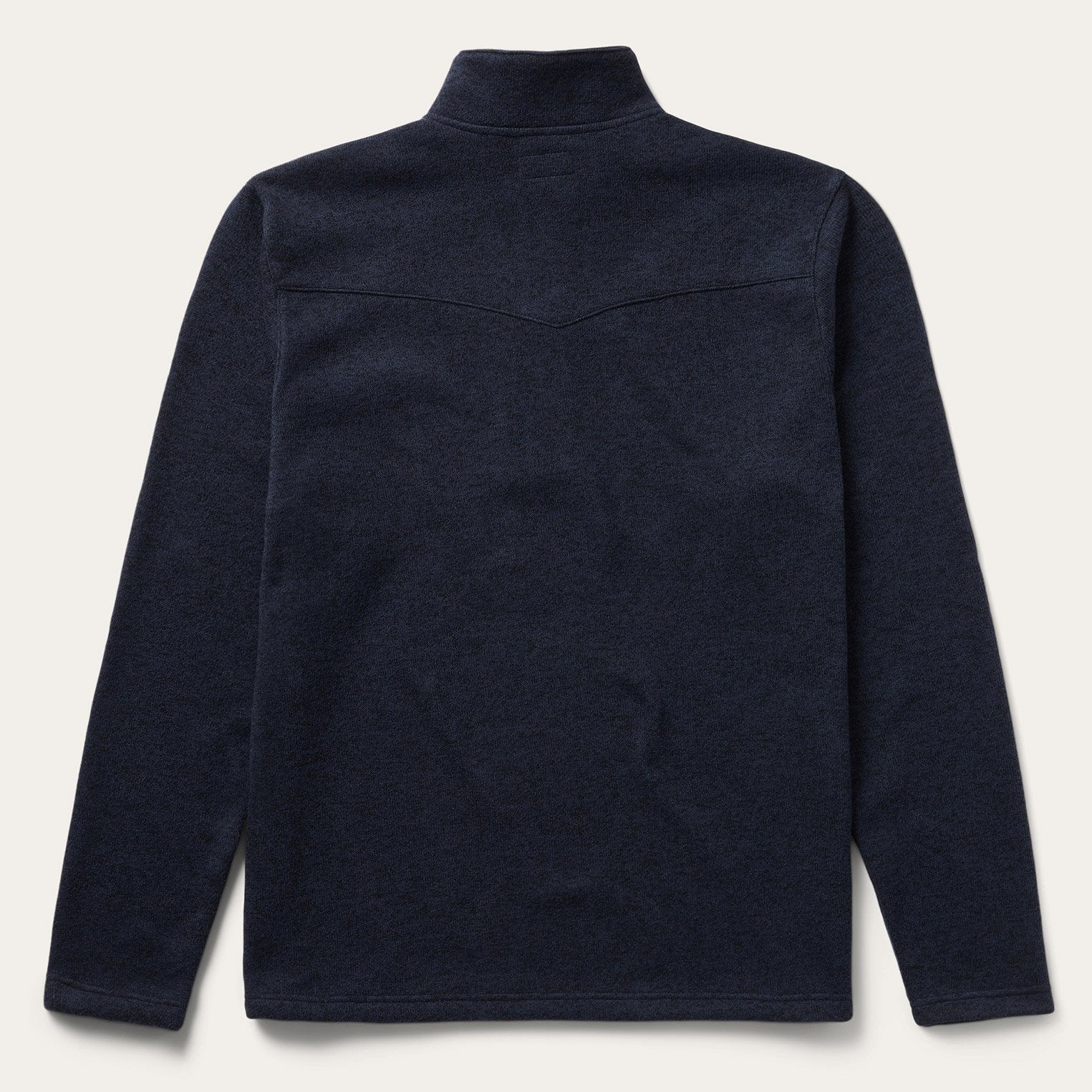 Button-Front Blue Pullover Knit Sweater Blue