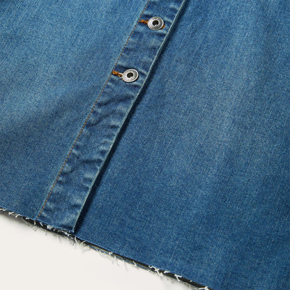 Premium Denim Shirt Dress Blue