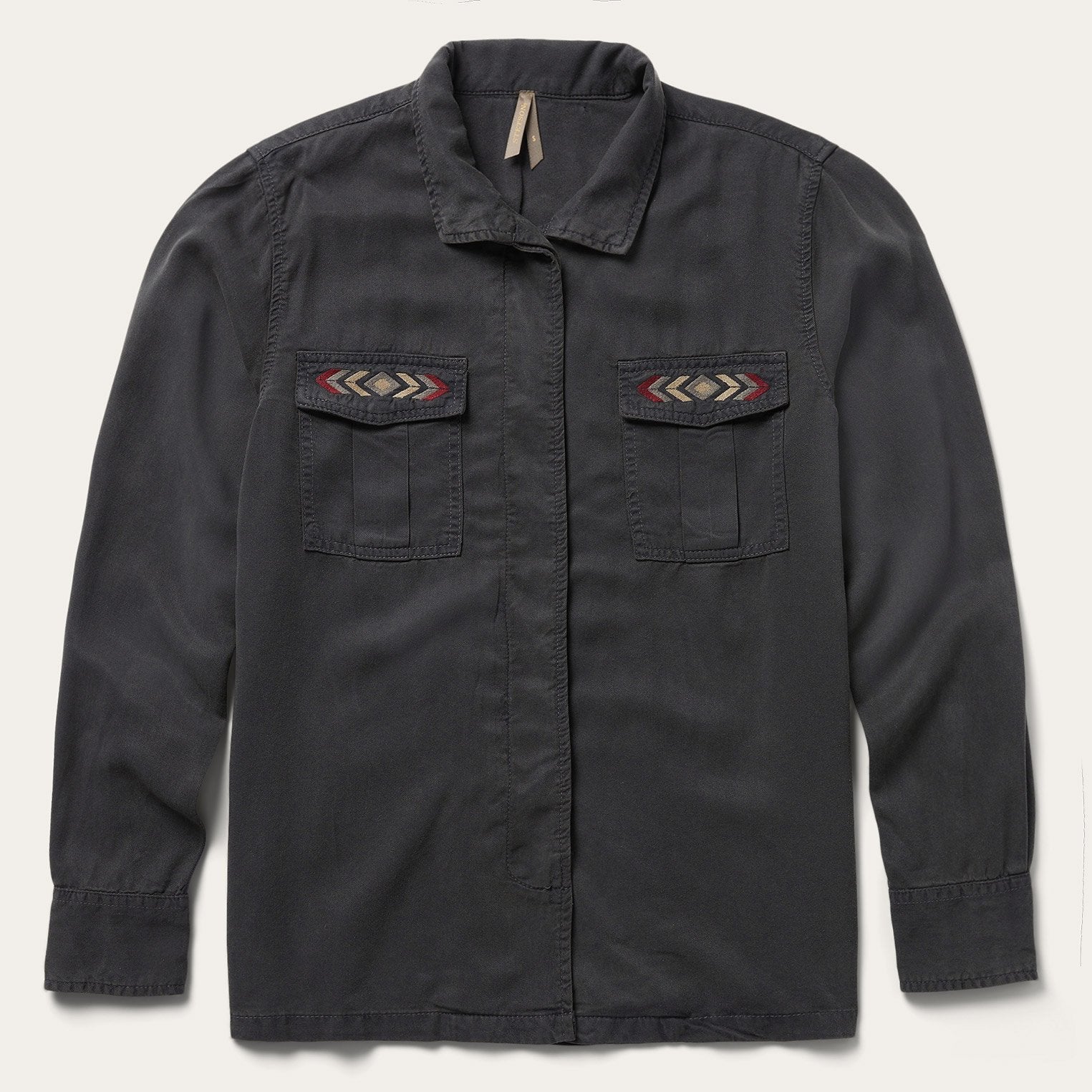 Black Aztec Jacket Grey