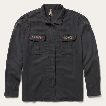 Black Aztec Jacket Grey