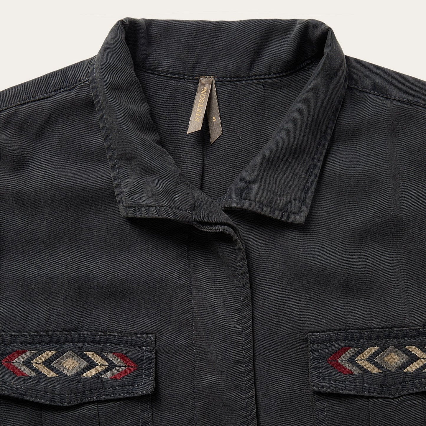 Black Aztec Jacket Grey