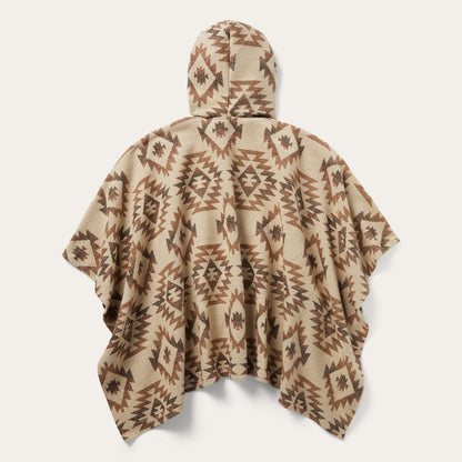 Tan Aztec Poncho Brown