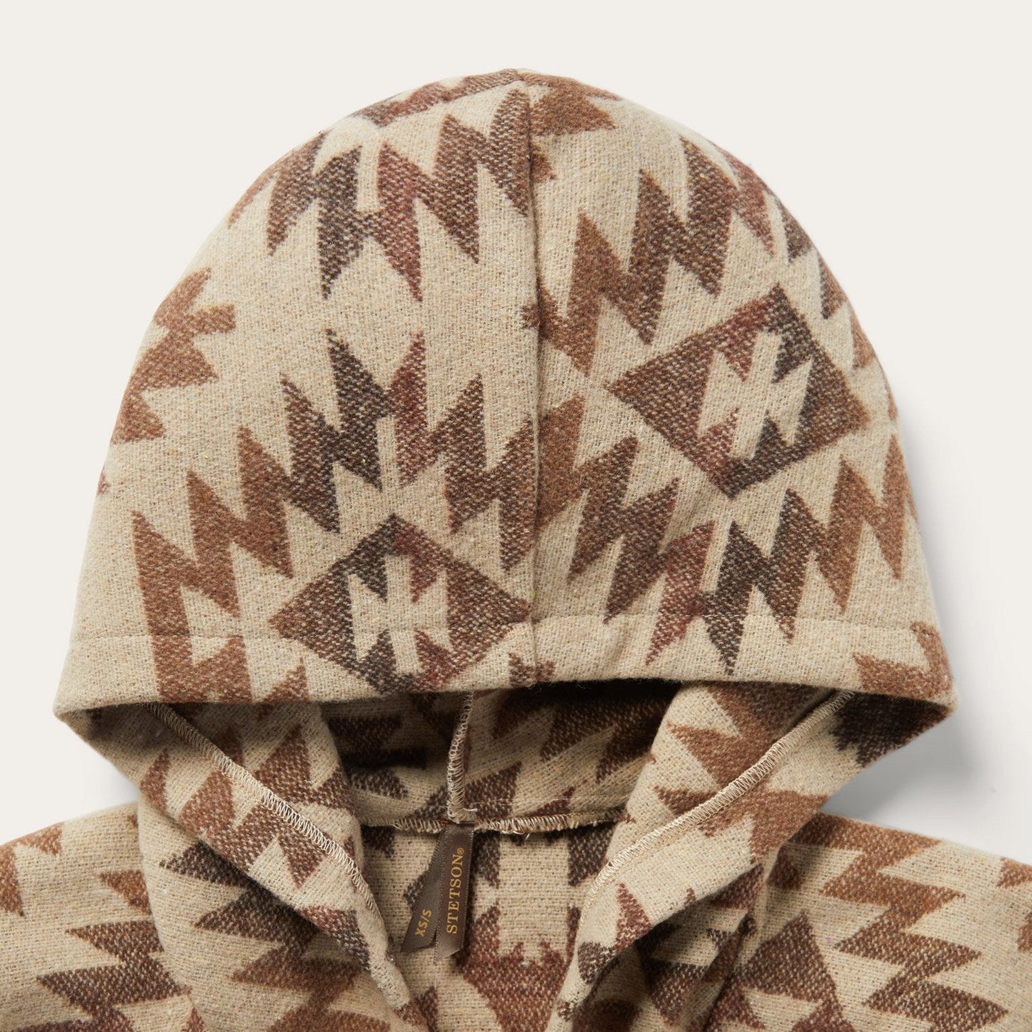 Tan Aztec Poncho Brown