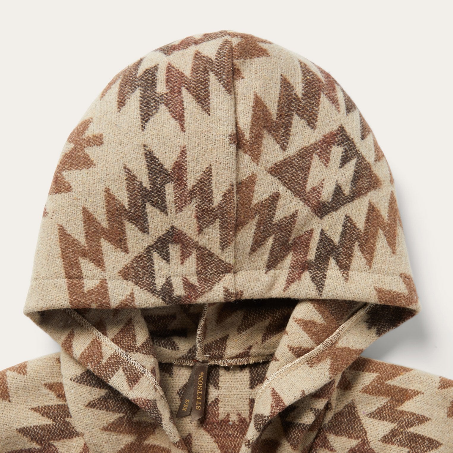 Tan Aztec Poncho Brown