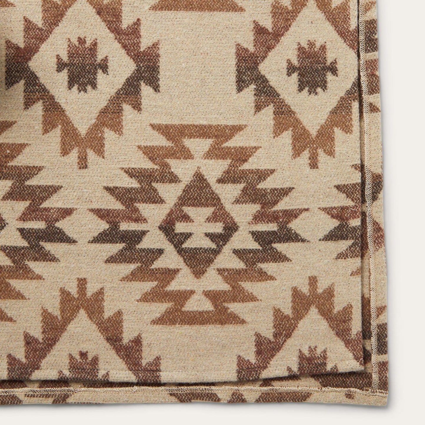 Tan Aztec Poncho Brown
