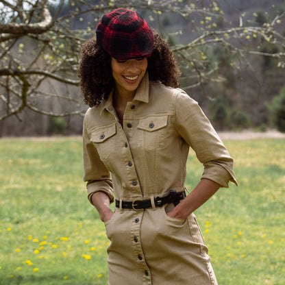 Workwear Inspired Shirt Dress Tan