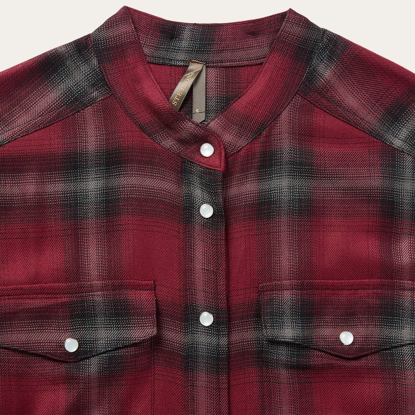 Harvest Plaid Tie Dress Wine