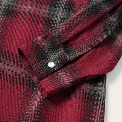 Harvest Plaid Tie Dress Wine