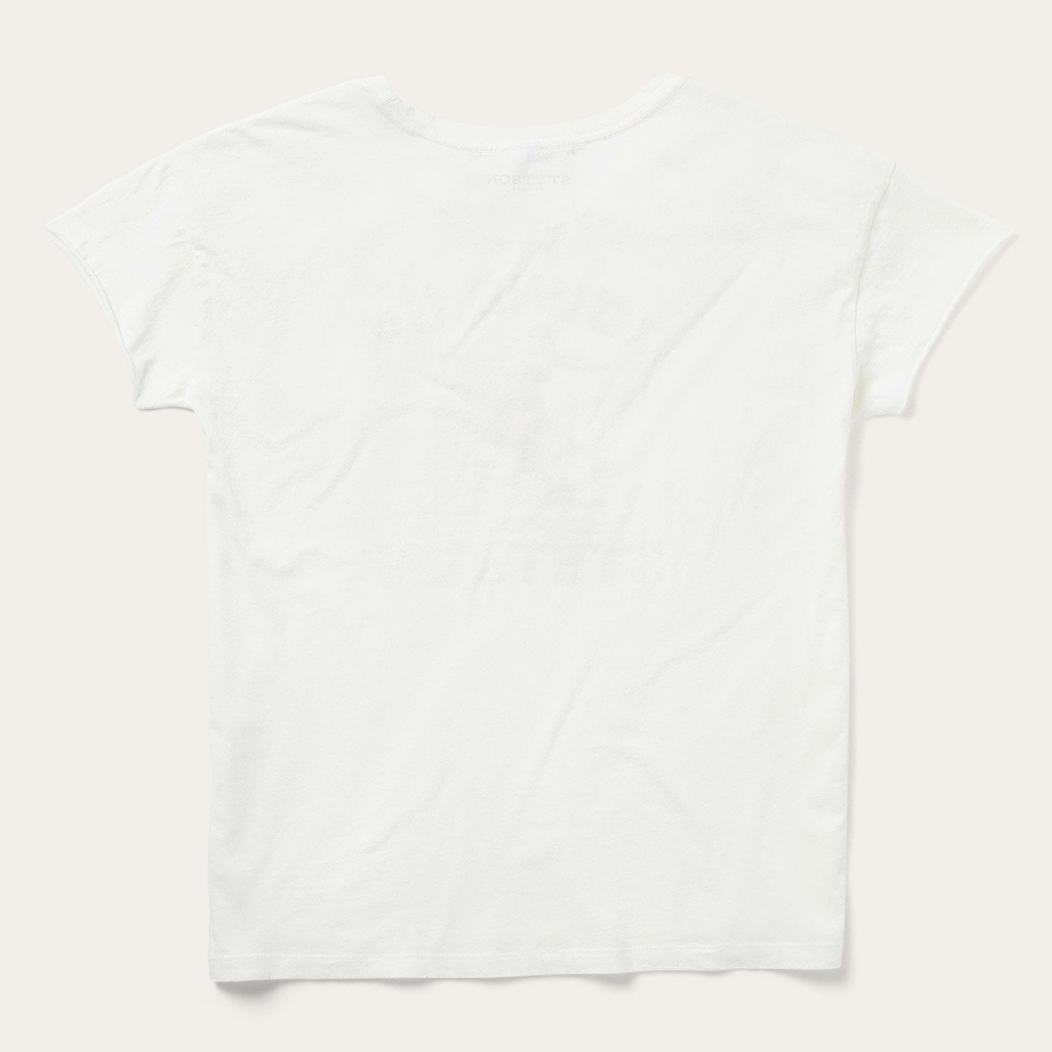 "Round Up" Stetson Vintage Tee White