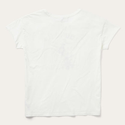 "Round Up" Stetson Vintage Tee White
