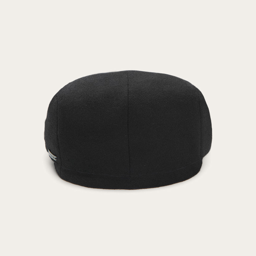 Virgin Wool & Cashmere Driver Cap Black