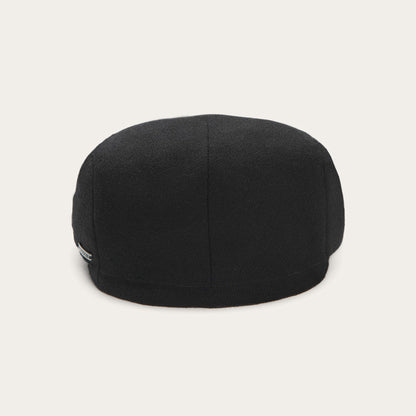 Virgin Wool & Cashmere Driver Cap Black