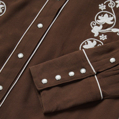 Classic Western Snap Shirt Brown
