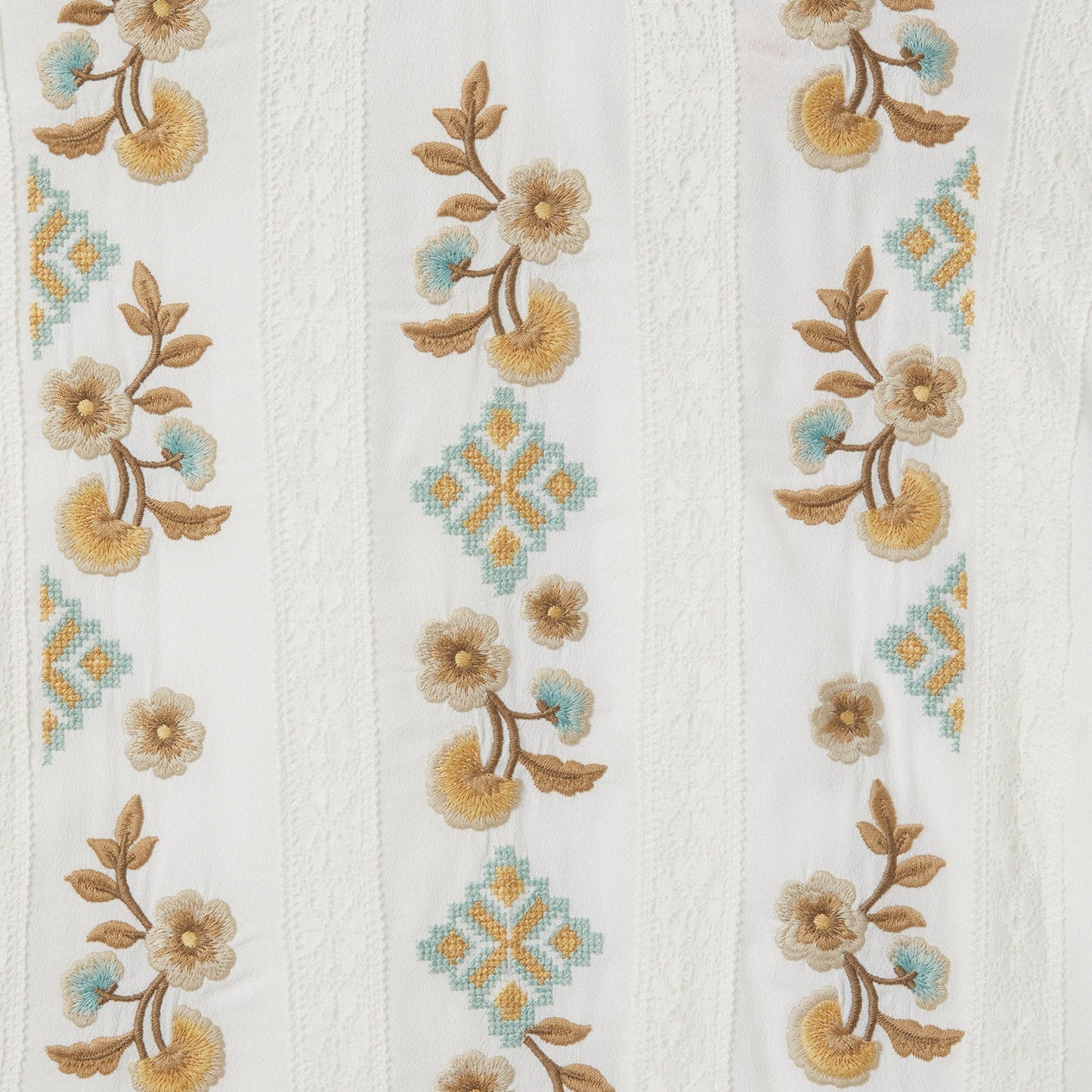 Flat Weave Dress White