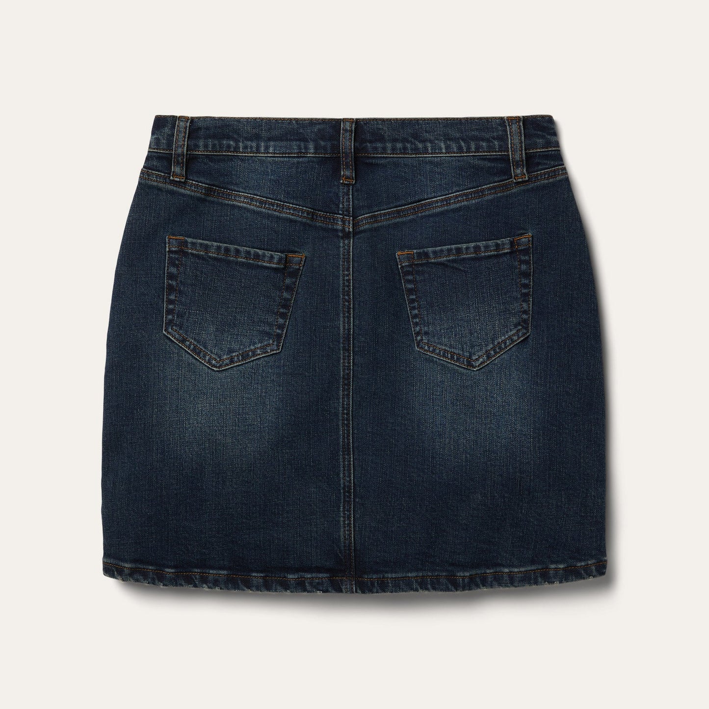 Stretch Denim 5-Pocket Skirt Blue