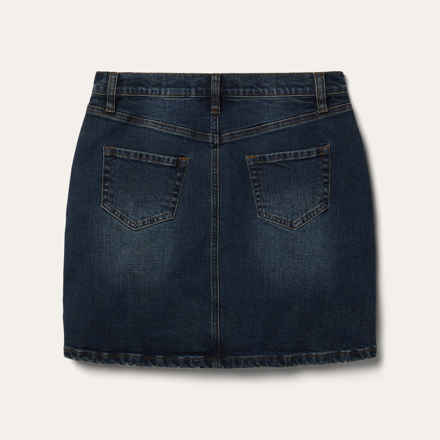 Stretch Denim 5-Pocket Skirt Blue
