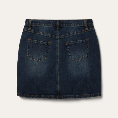 Stretch Denim 5-Pocket Skirt Blue
