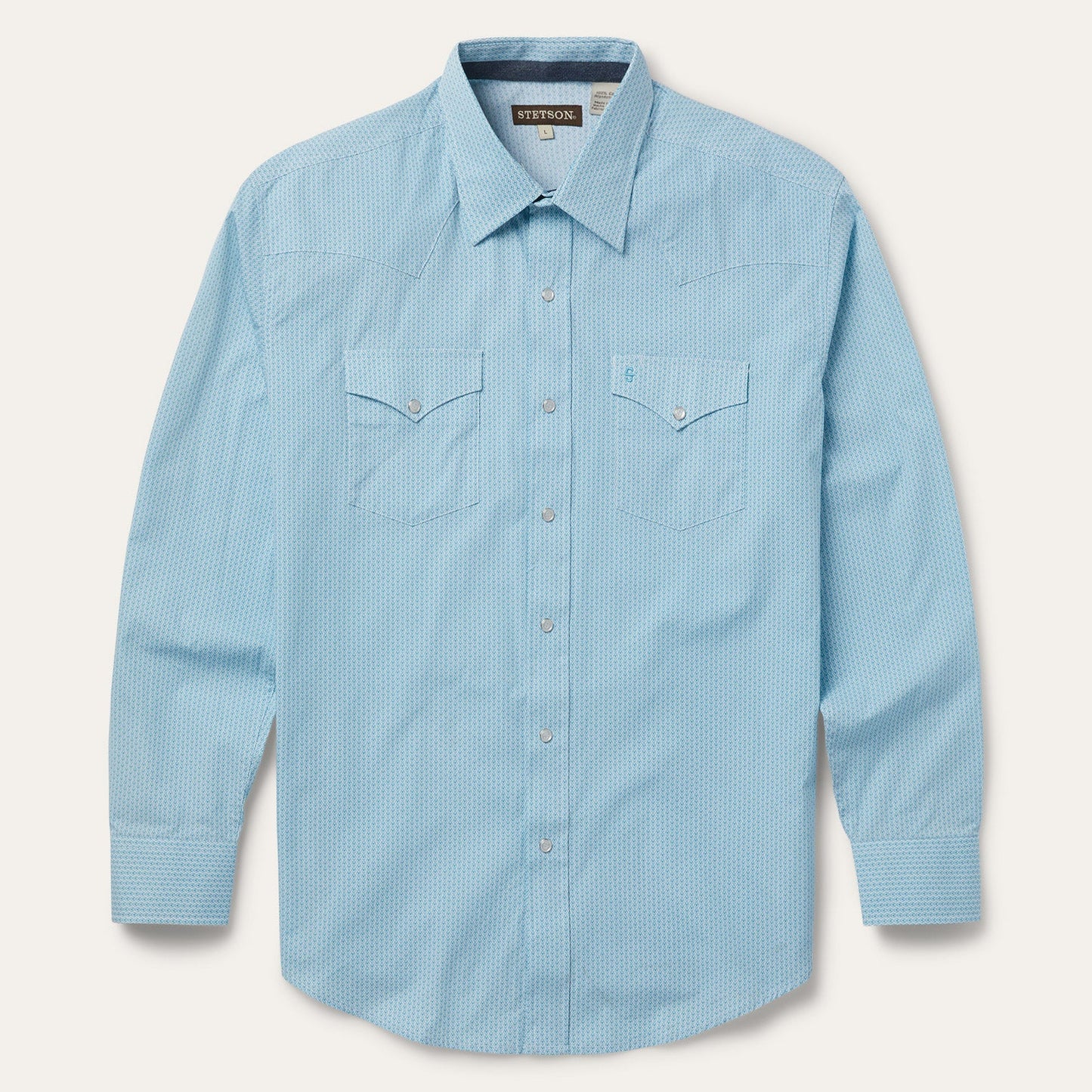 Geo Western Shirt Blue