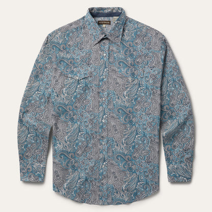 Paisley Western Shirt Green