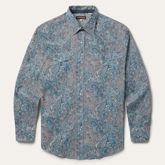Paisley Western Shirt Green
