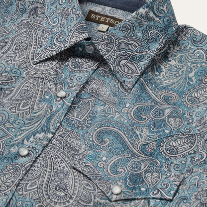 Paisley Western Shirt Green