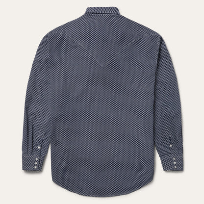 Diamond Geo Western Shirt Blue