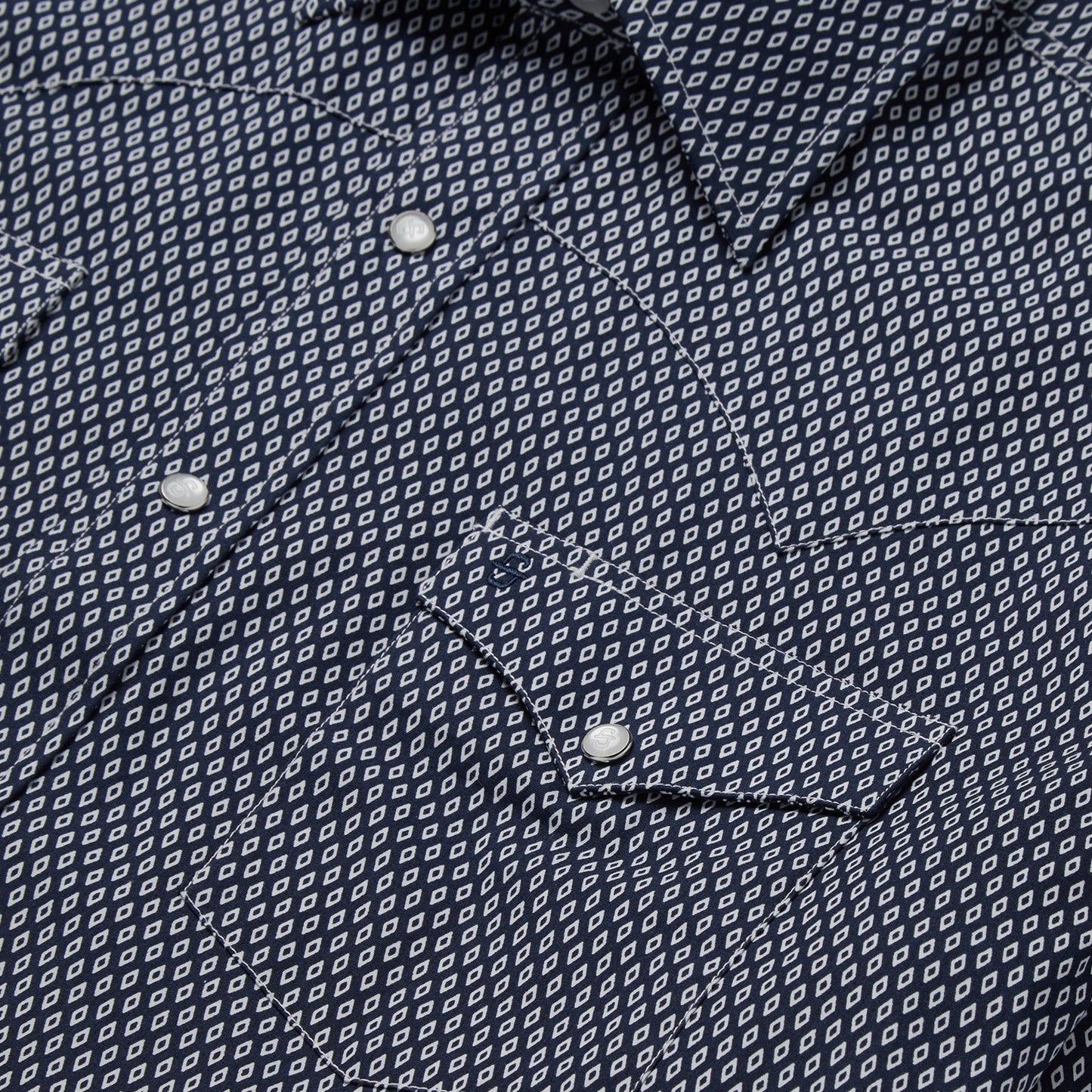 Diamond Geo Western Shirt Blue