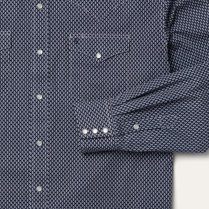Diamond Geo Western Shirt Blue