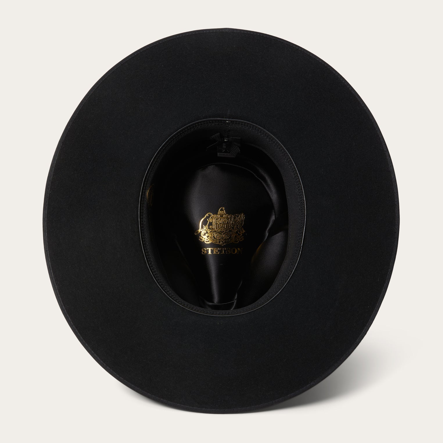 Midtown Wide Flat Brim Hat Black