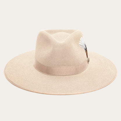 Midtown Wide Flat Brim Hat Bone