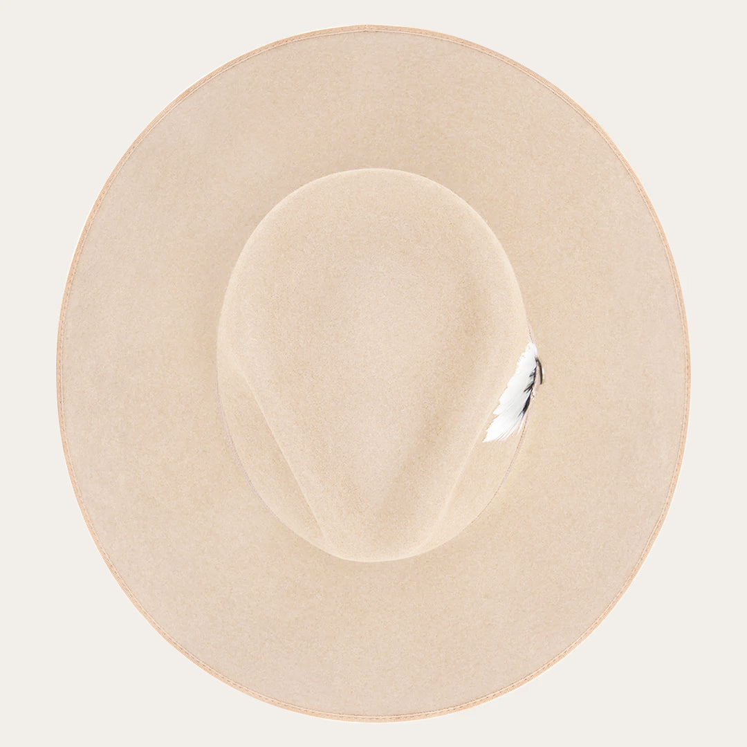 Midtown Wide Flat Brim Hat Bone