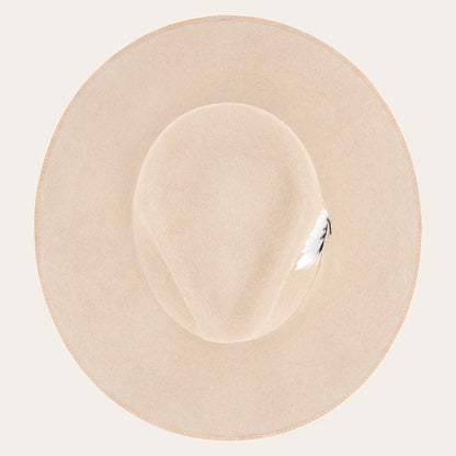 Midtown Wide Flat Brim Hat Bone