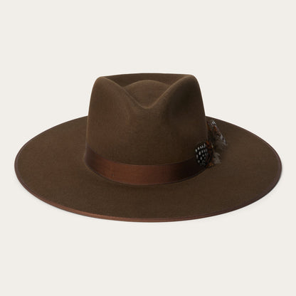 Midtown Wide Flat Brim Hat Oak