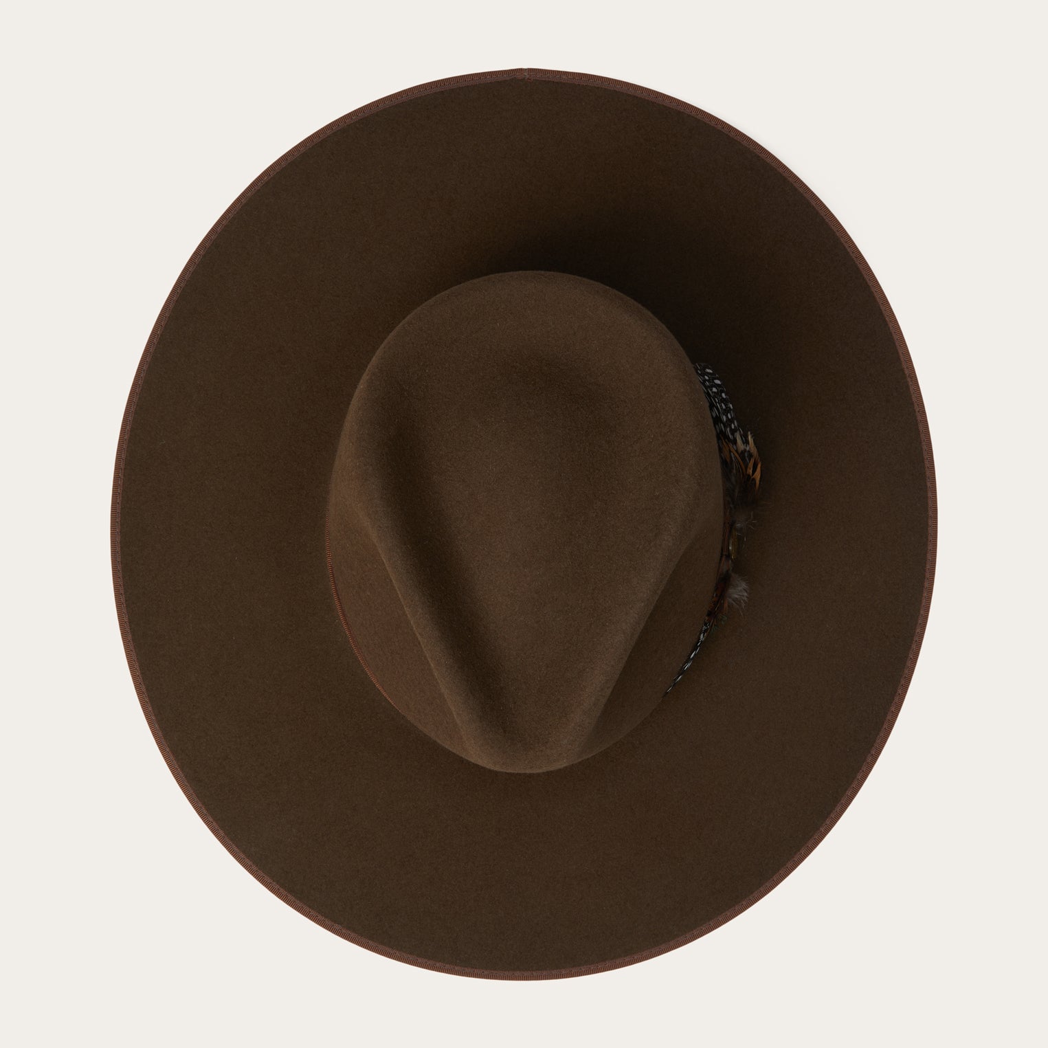 Midtown Wide Flat Brim Hat Oak