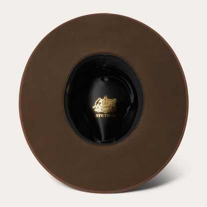 Midtown Wide Flat Brim Hat Oak