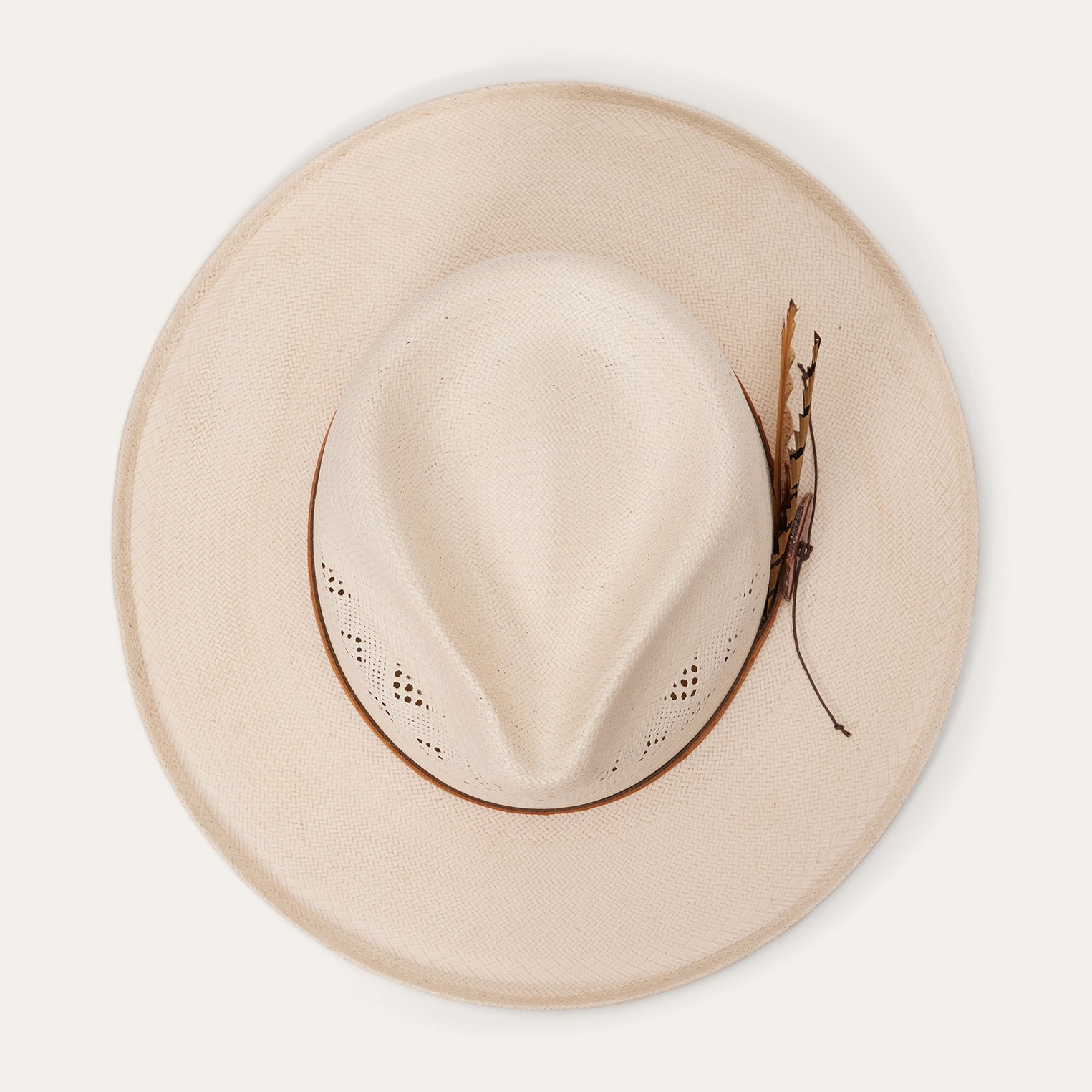 Andromeda Vented Straw Fedora Natural