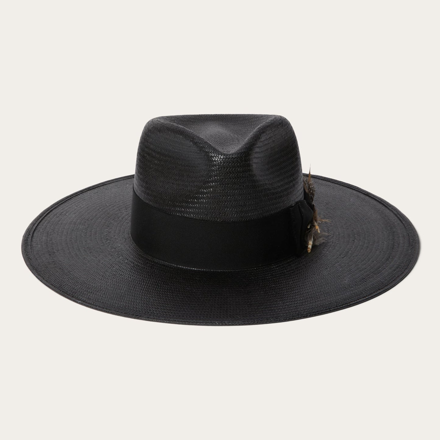 Atacama Straw Fedora Black
