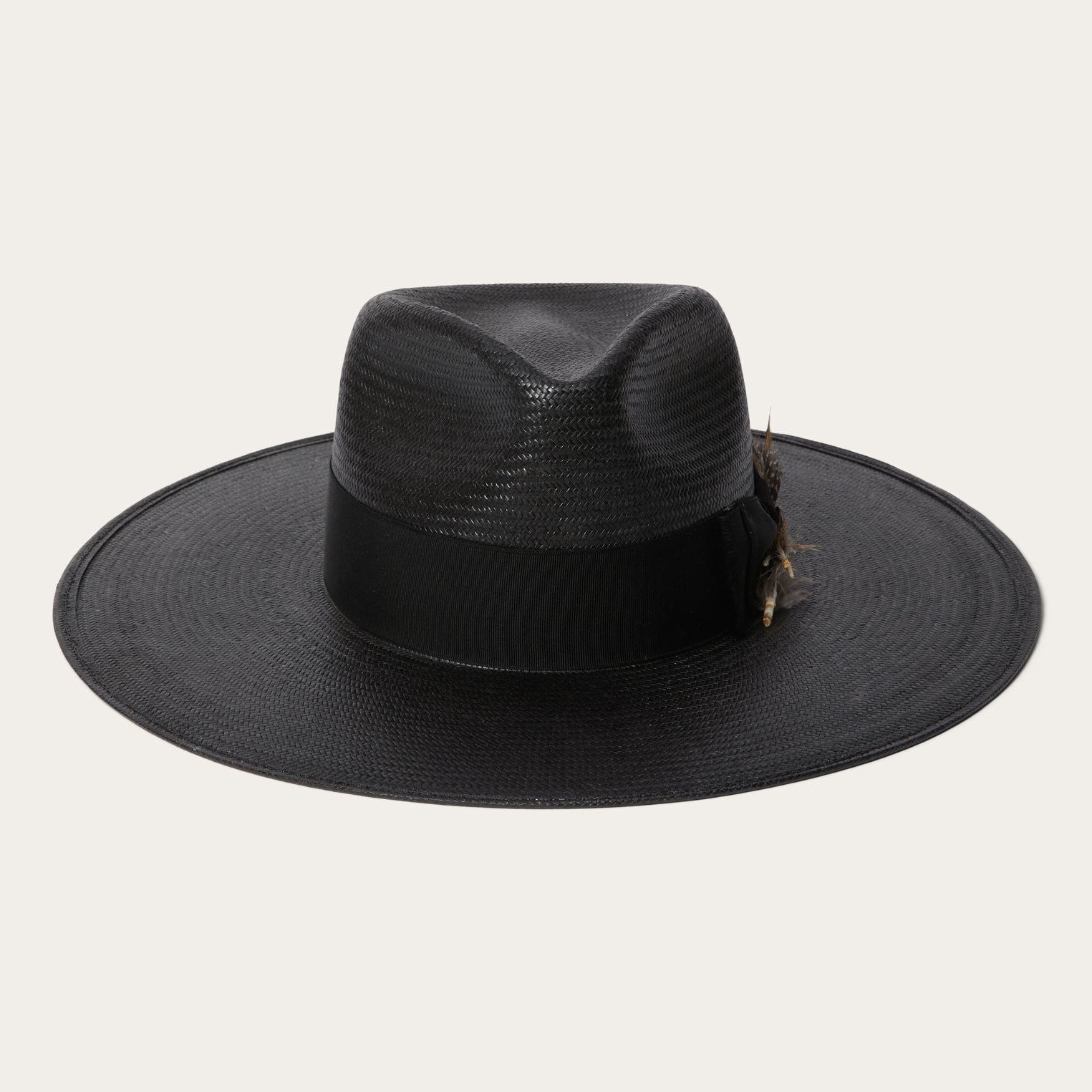 Atacama Straw Fedora Black