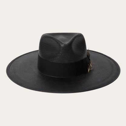 Atacama Straw Fedora Black