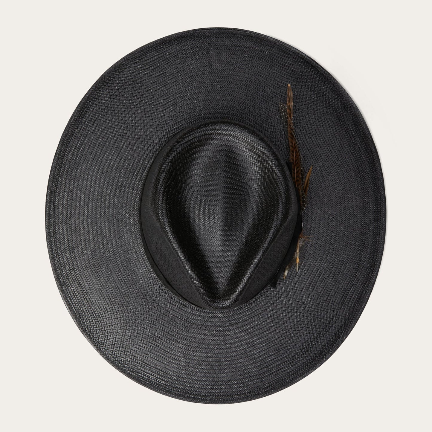 Atacama Straw Fedora Black
