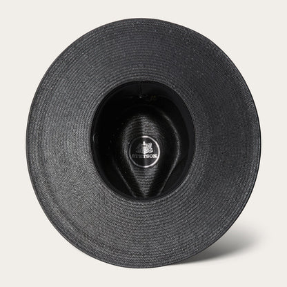 Atacama Straw Fedora Black